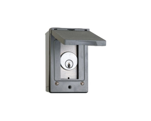 Camden Door Controls CI-1050CP Surface Single Gang Enclosure, Weather Resistant Cover, (2) SPDT Momentary Switches