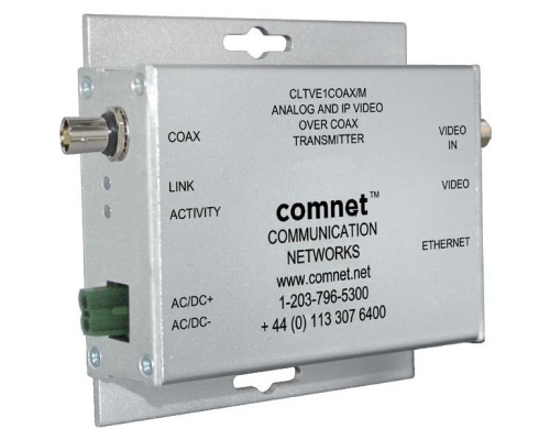 Comnet CLRVE1COAX 1-Channel Analog and IP Video over COAX Receiver