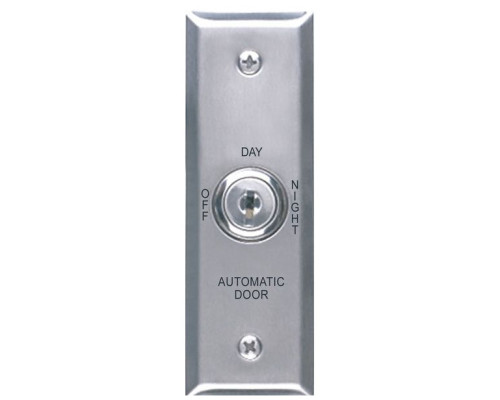 Camden Door Controls CM-170 Key Switch with Stainless Steel (narrow stile) Faceplate