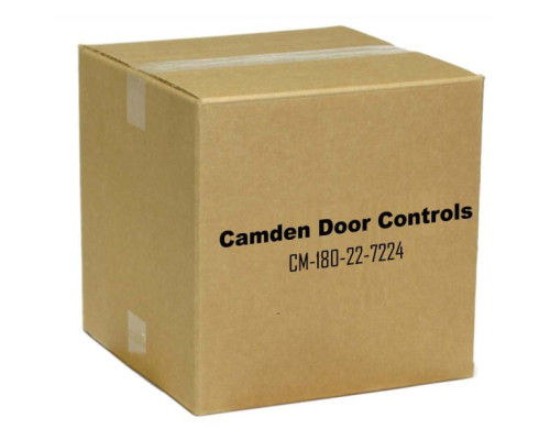 Camden Door Controls CM-180-22-7224 Key Switch with Stainless Steel (Single Gang) Faceplate, 3 Position Switch, Maintained, 'Off'/'Auto'/'Hold Open' / Red and Green 24V LEDs