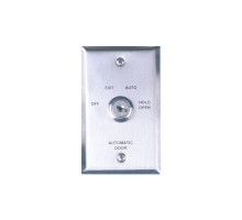 Camden Door Controls CM-180 Key Switch with Stainless Steel (Single Gang) Faceplate