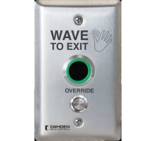 Camden Door Controls CM-221M-46 ValueWave Single Gang 'Wave to Exit' Graphics with Override Button