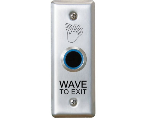 Camden Door Controls CM-222-46 ValueWave Touchless Switch, Single Gang, 'Wave to Exit' Graphics