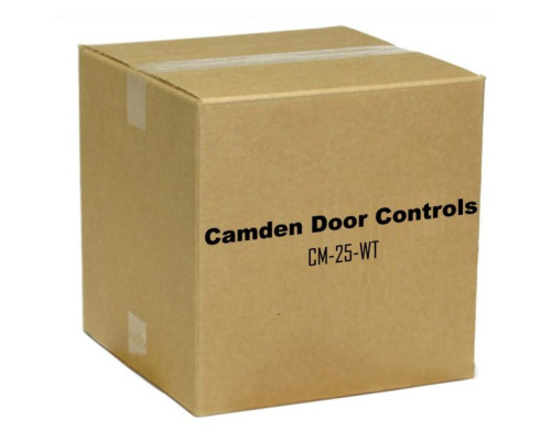 Camden Door Controls CM-25-WT 4-1/2' x 1-3/4' Narrow Push Plate Switch, Vertical Mounting, Boot and Water Tight Coating