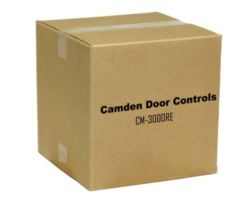 Camden Door Controls CM-3000RE Spring Return Button, Normally Open, Momentary, Red Button, 'EXIT' Engraved in White Text