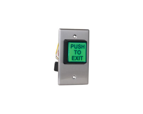 Camden Door Controls CM-30AT 2' LED Illuminated Green 'PUSH TO EXIT' Button with Adjustable 30 Second Timer