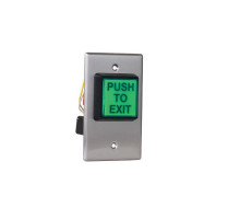 Camden Door Controls CM-30EE 2' LED Illuminated Green 'PUSH TO EXIT' Button with Fixed 30 Second Timer