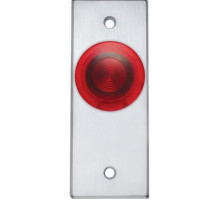 Camden Door Controls CM-3100RES-7 Illuminated Mushroom RED Pushbutton ES, AL Narrow F/P 'PTE',N/O, Momentary