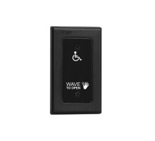 Camden Door Controls CM-324-42 Wired Touchless Switch, 1 Relay, Hand Icon, 'Wave to Open' Text and Wheelchair Symbol