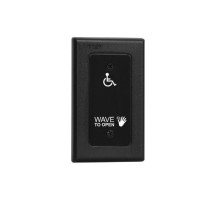 Camden Door Controls CM-325-42 Wired 'Short Range' Touchless Switch, 1 Relay, Hand Icon, 'Wave to Open' Text and Wheelchair Symbol