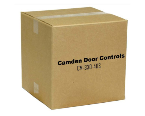 Camden Door Controls CM-330-40S Battery Powered, Wireless Touchless Switch, with Built-In Lazerpoint RF Wireless Transmitter, Stainless Steel Faceplate, Hand Icon