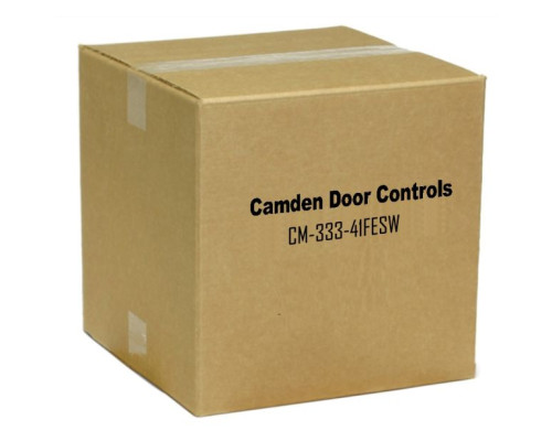 Camden Door Controls CM-333-41FESW Hybrid Battery Powered Touchless Switch 1 Relay, Stainless Steel, Double Gang, 2-Logos & Bi-Lingual