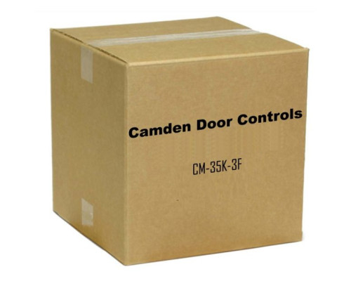 Camden Door Controls CM-35K-3F 2x4 Push Plate Kinetic TX, 'POUSSEZ POUR OUVRIR'