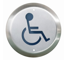 Camden Door Controls CM-40-2-DPWT 4' Round Switch, Wheelchair Symbol, DPDT Water Tight