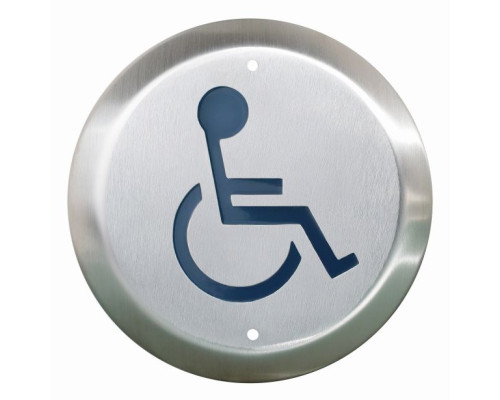 Camden Door Controls CM-40-2-DPWT 4' Round Switch, Wheelchair Symbol, DPDT Water Tight