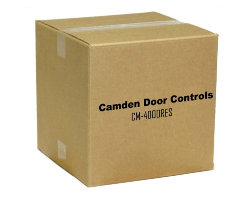 Camden Door Controls CM-4000RES Spring Return, Normally Open, Momentary, Red Button, the words EXIT and SORTIE Engraved in White