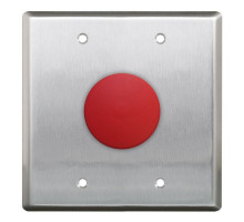 Camden Door Controls CM-400WR-3 Double gang, N/O contact, Red button, 'PUSH to OPEN', black text