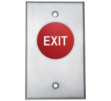 Camden Door Controls CM-4020RE Spring Return, N/O & N/C, Momentary (ADA), Red Button with 'EXIT' Engraved in White