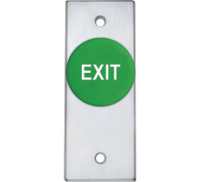 Camden Door Controls CM-4100GE Spring Return, N/O, Momentary, Green Button with 'EXIT' Engraved in White