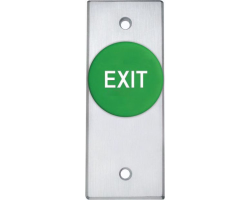 Camden Door Controls CM-4100GE Spring Return, N/O, Momentary, Green Button with 'EXIT' Engraved in White