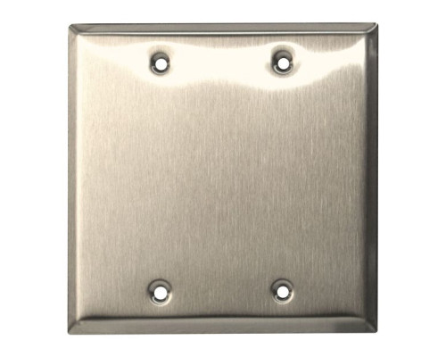 Camden Door Controls CM-43CP Double Gang Stainless Steel Cover Plate