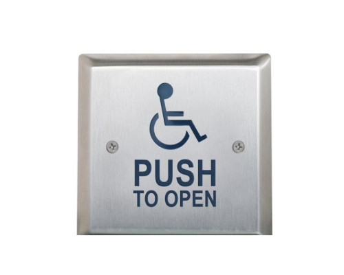 Camden Door Controls CM-45K-A4-AM 4-1/2' Square Switch with Kinetic Transmitter, Active Wheelchair, Anti-Microbial