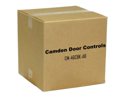 Camden Door Controls CM-46CBK-AB 4-1/2' Square Push Plate Switch, Exposed Screws, Antique Brass Finish