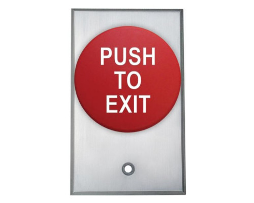 Camden Door Controls CM-5000R-7 Red Palm Switch, One Gang, Momentary, N/O. 'Push To Exit'