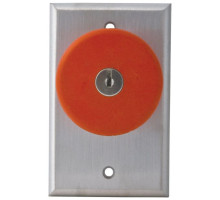 Camden Door Controls CM-6050 Locking Pushbutton, Red, Key To Release, N/O & N/C, Maintained