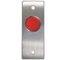 Camden Door Controls CM-7185R-3 Red Push Button DPST Pneumatic Narrow Faceplate'Push To Open'