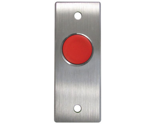 Camden Door Controls CM-7185R-3 Red Push Button DPST Pneumatic Narrow Faceplate'Push To Open'