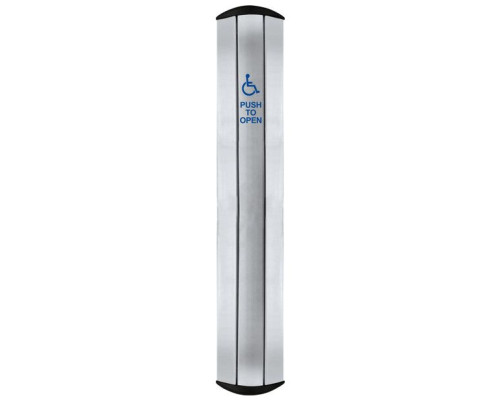 Camden Door Controls CM-7536SS-4-WT Column 36'Long Stainless Steel Column Switch Wheelchair 'Push to Open', Water Tight