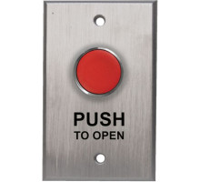 Camden Door Controls CM-8010R-7 Red Push Button Singlegang N/C Momentary 'Push To Exit'