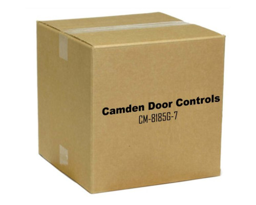 Camden Door Controls CM-8185G-7 Narrow Faceplate Spring Return, DPST 1-60 Sec Pneumatic Time Delay, Green Button, 'PUSH TO EXIT'