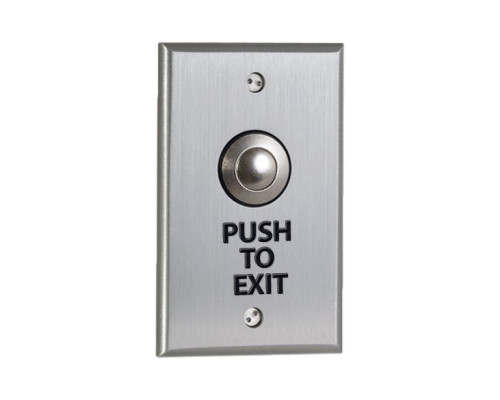 Camden Door Controls CM-9080PTE Vandal Resistant Exit Switch, Momentary ‘PUSH TO EXIT'