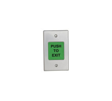 Camden Door Controls CM-9700U Switch with 3 English and Spanish Labels ('Push to Exit', Empuje Para Abrir, Wheelchair Symbol)