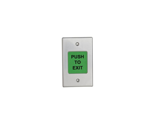 Camden Door Controls CM-9700U Switch with 3 English and Spanish Labels ('Push to Exit', Empuje Para Abrir, Wheelchair Symbol)