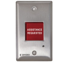 Camden Door Controls CM-AF501SOF Single Gang LED Annuancaitor with Adjustable Sounder, 'ASSISTANCE REQUESTED', French