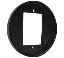 Camden Door Controls CM570B Surface Round, Shallow Depth, Flame and Impact Resistant Black Polymer (ABS)