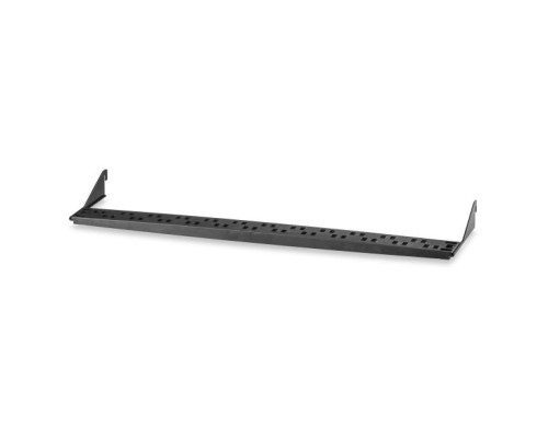 West Penn CMB-250-P Panel-Mount Cable Management Bar, Plastic Body, Black, 2.50″-Deep