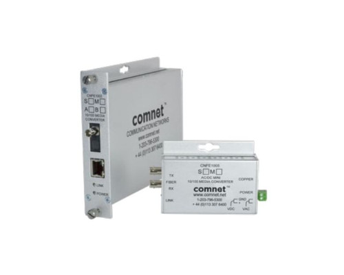 Comnet CNFE1002M1A-C 100Mbps Media Converter (A), ST Connector, Multimode, 1 Fiber