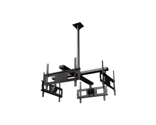 Crimson CQUAD63 Ceiling Mounted Quad Display System for 37' to 70' Monitors, Includes Universal Mounting Interface, Black