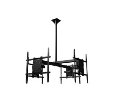 Crimson CQUAD65 Ceiling Mounted Quad Display System for 37' to 55' Monitors, Includes Universal Mounting Interface, Black