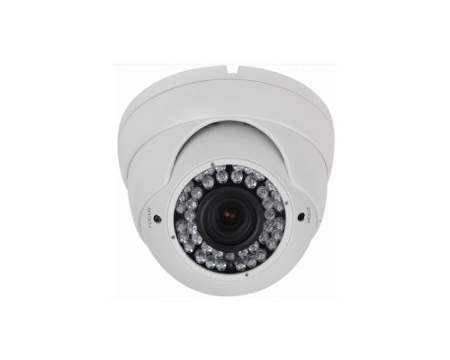 Cantek CT-HDC-DI24/2.4M/3.6-W 2.4 Megapixel Fixed IR Dome Camera, 3.6mm