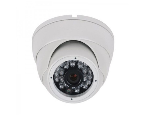 Cantek CT-HDC-DI2402-2M-3.6-W 2 Megapixel HD Quad IR Small Dome Eyeball Camera, 3.6mm, White