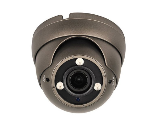 Cantek CT-HDC-DI3A-2M-2812-B 1080P HD-AHD/CVI/TVI/Analog Dome Camera, 2.8-12mm, Black