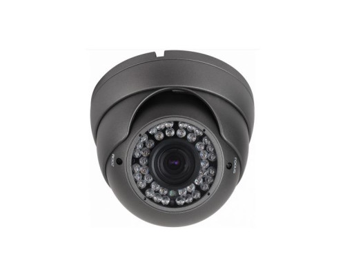 Cantek CT-HDC-DI42/2812/2.4M-B 2.4 Megapixel Varifocal IR Dome Camera, 2.8-12mm