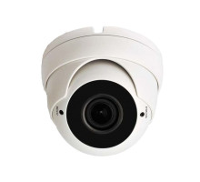 Cantek CT-HDC-EB105R-IR-VF-W 5 Megapixel HD-TVI/AHD/CVI Analog IR Dome Camera, 2.8-12mm Lens, White