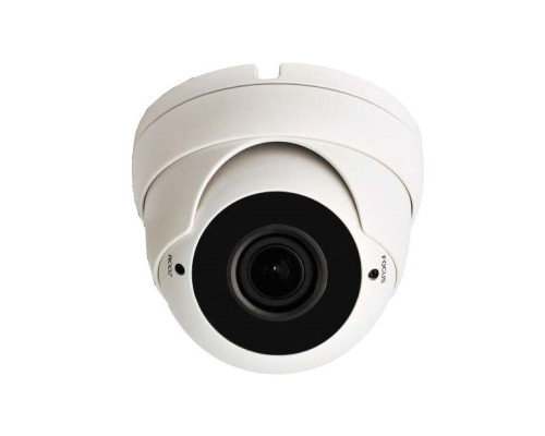 Cantek CT-HDC-EB105R-IR-VF-W 5 Megapixel HD-TVI/AHD/CVI Analog IR Dome Camera, 2.8-12mm Lens, White