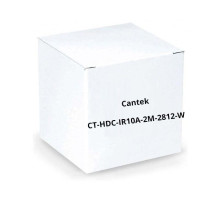 Cantek CT-HDC-IR10A-2M-2812-W 1080P HD-AHD/CVI/TVI/Analog Outdoor Bullet Camera, 2.8 -12mm Lens, White